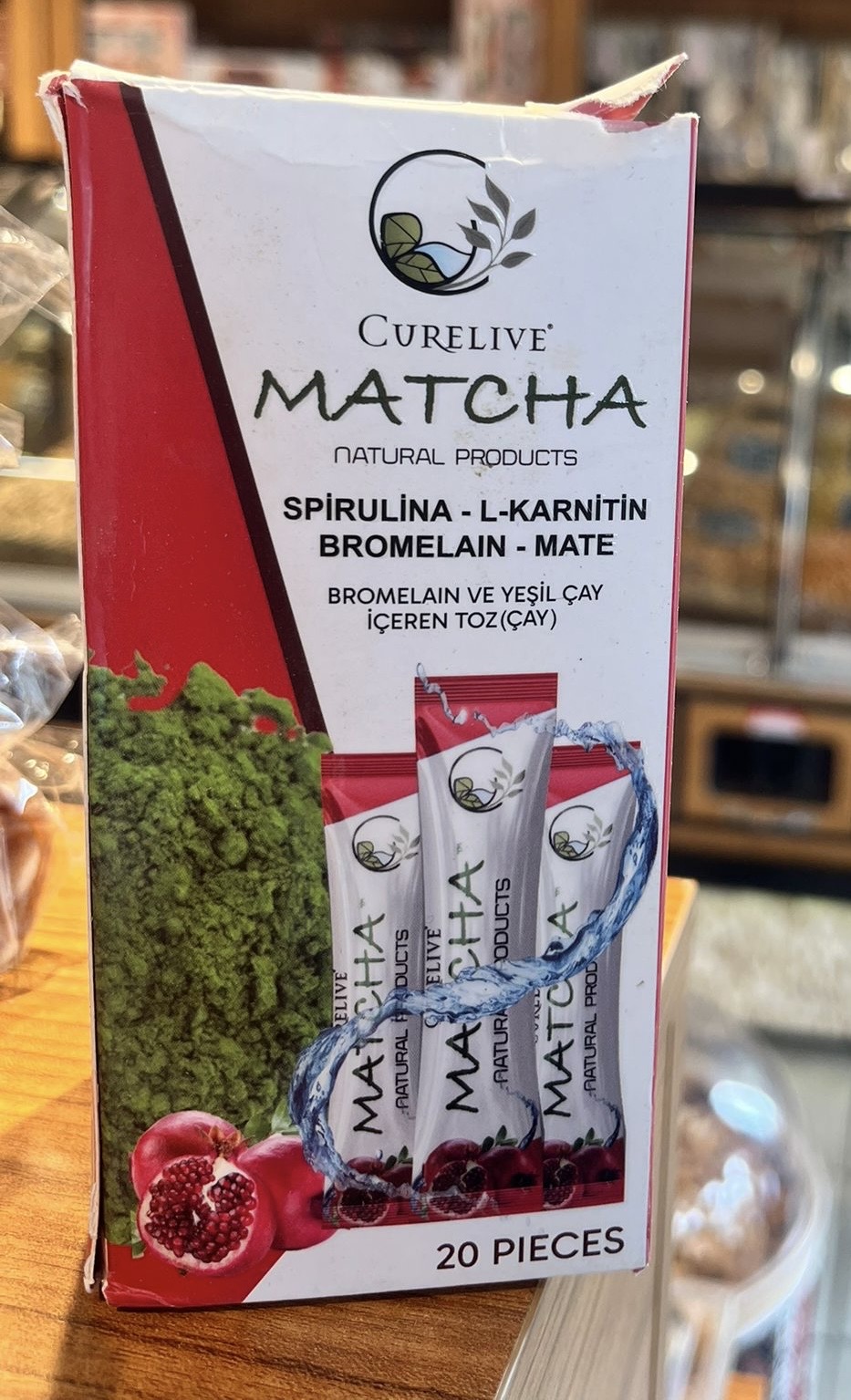 Matcha Spirulina L-Karnitin Mate